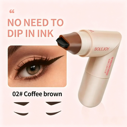 Bolejoy Rotating Wing Eyeliner Transfer Tool Double Headed Liquid Eye Liner Pen, Smudge-Proof, Sweat-Resistant-9YB