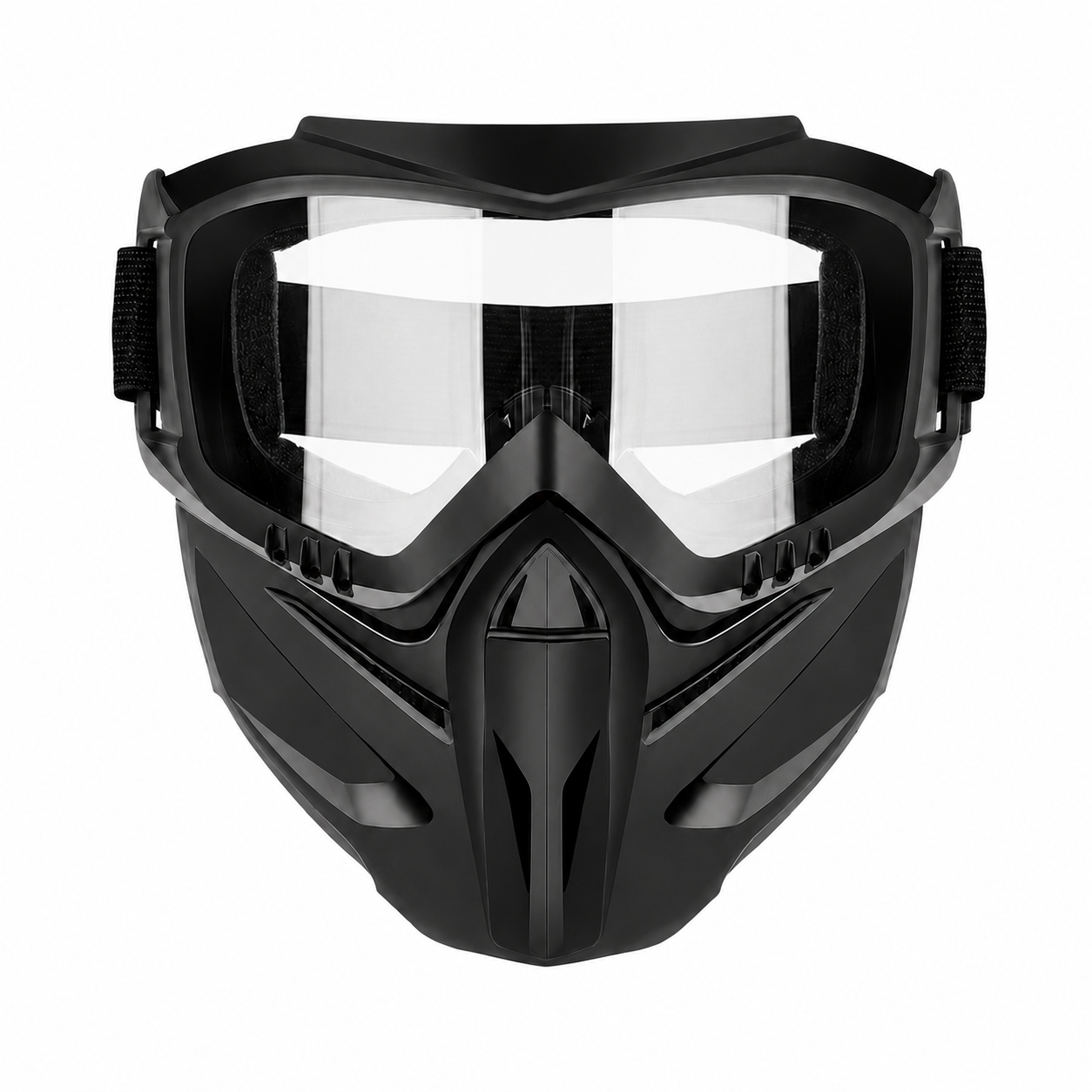 Full-Face Outdoor Goggles with Anti-Fog Lens & Detachable Mask-9YB