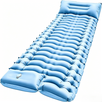 Ultra-Light Inflatable Camping Sleeping Pad with Built-in Foot Pump-9YOE9