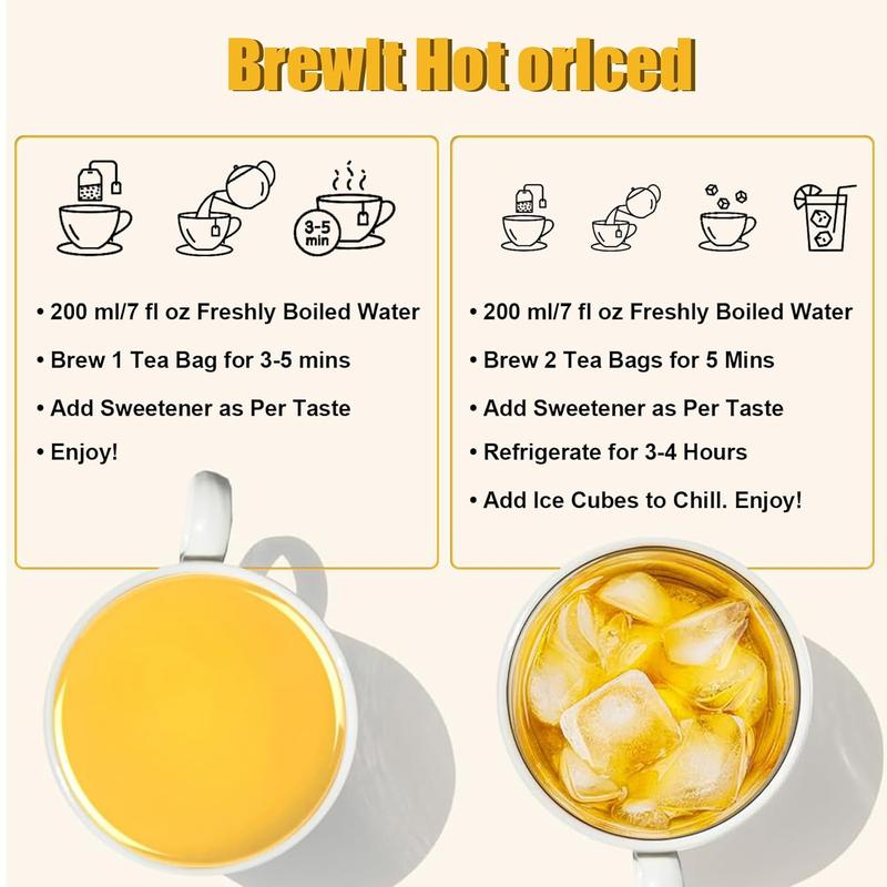 Premium Turmeric Ginger Cinnamon Tea - 100% Handmade Eco-conscious Bags No Sugar No Caffeine No Gluten Vegan Herbal Beverage-AKS