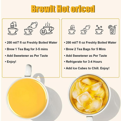 Premium Turmeric Ginger Cinnamon Tea - 100% Handmade Eco-conscious Bags No Sugar No Caffeine No Gluten Vegan Herbal Beverage-AKS