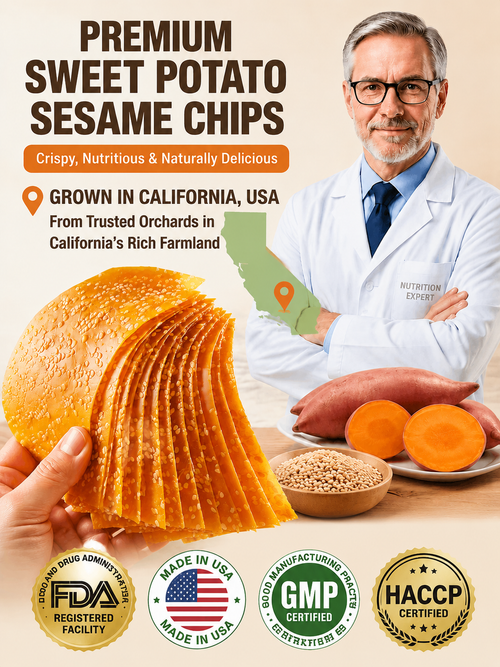 🍠Classic Large Sweet Potato Chips – Crispy Handmade Sweet Potato Snack with Natural Flavor-9YOE9