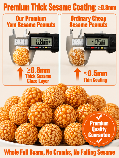🥜Sesame Coated Yam Peanuts. 👨‍👩‍👧‍👦 Ideal shared snack for the whole familyOriginal Flavor-9YOE9