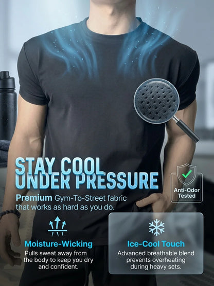 🏆💪A must-have for fitness enthusiasts to show shoulder width and muscle slimming short sleeves-9YOE9