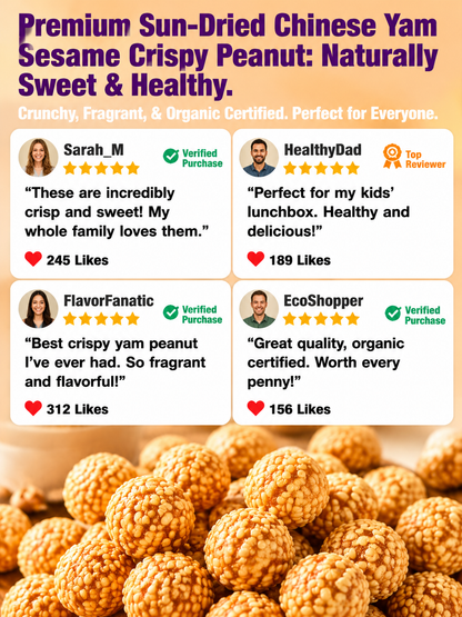 🥜Sesame Coated Yam Peanuts. 👨‍👩‍👧‍👦 Ideal shared snack for the whole familyOriginal Flavor-9YOE9