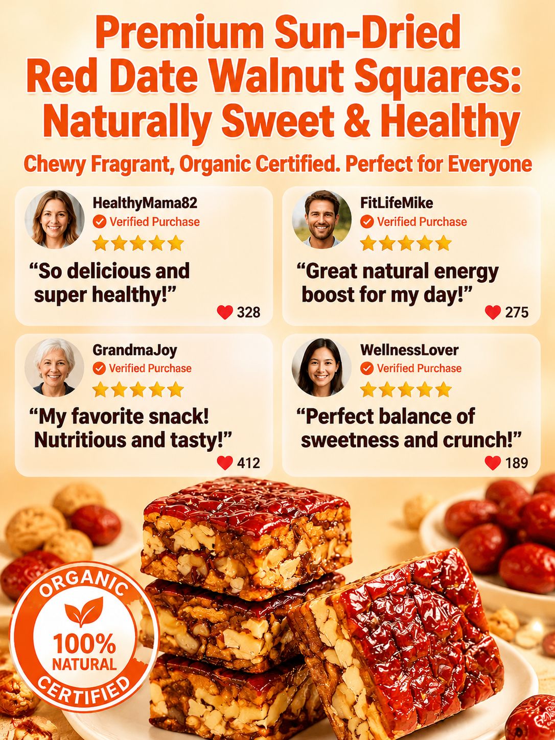 🍿Premium Jujube Walnut Snack Bars-9YOE9