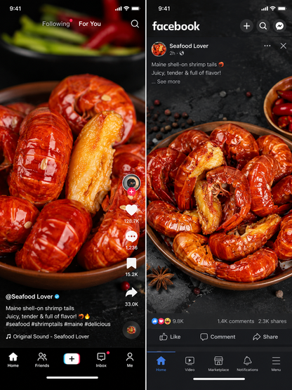 Fresh lobster tail meat with shell-9YOE9